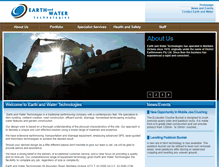 Tablet Screenshot of earthandwatertech.com